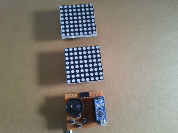 Тетрис на Arduino и двухцветных светодиодных матрицах