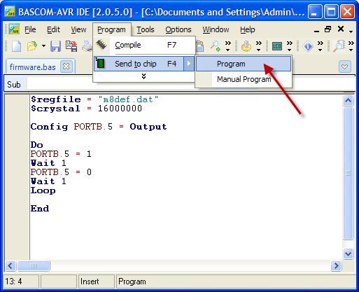Arduino BASCOM-AVR Programming