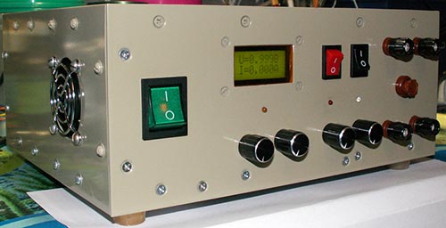 Схема лабораторного источника питания на IGBT транзисторе