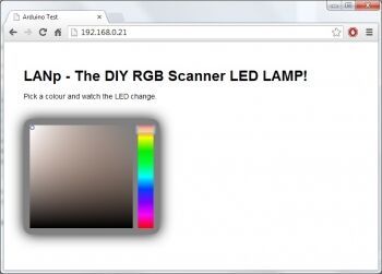 LANp RGB лампа из частей сканера