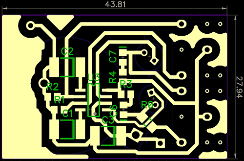 Миниатюрный усилитель на TDA2822L
