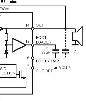 Схема включения микросхемы TDA7294