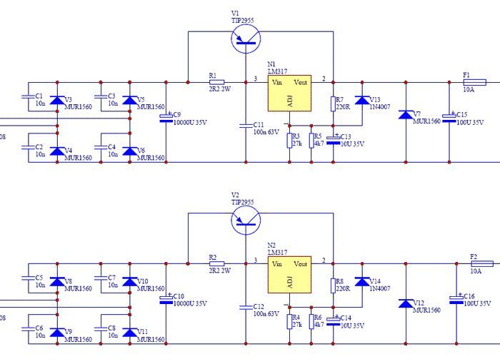PA100 LM3886 Усилитель