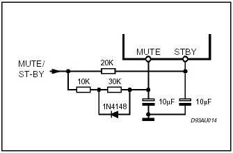Схема включения микросхемы TDA7294