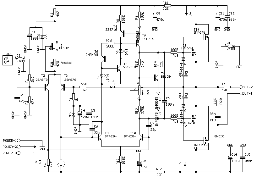 Усилитель на MOSFET транзисторах Усилитель на MOSFET транзисторах