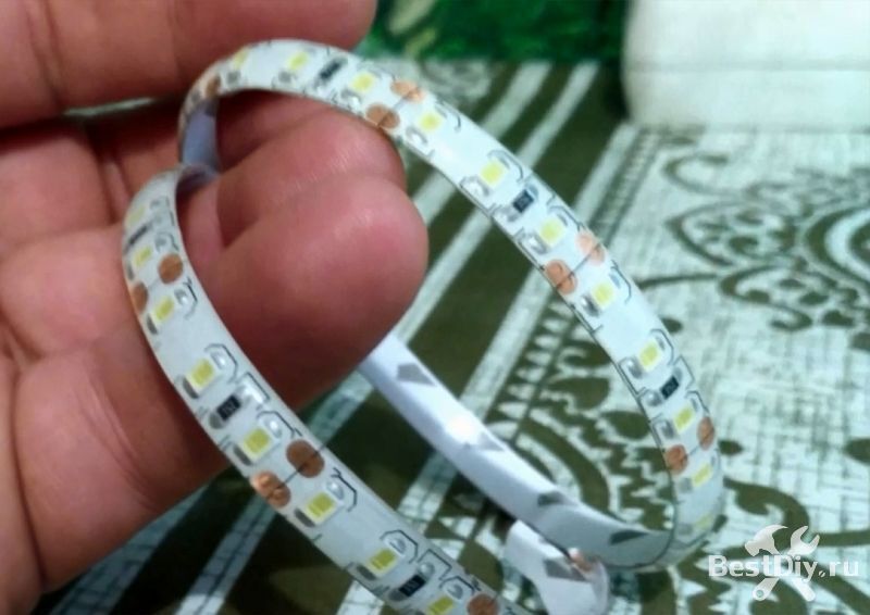 Большие цифровые часы на светодиодной ленте и Ардуино