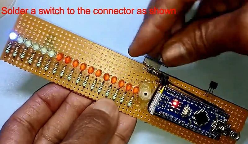 Часы-пропеллер на Arduino NANO своими руками