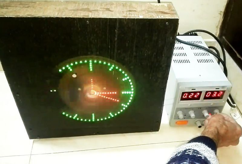 Часы-пропеллер на Arduino NANO своими руками