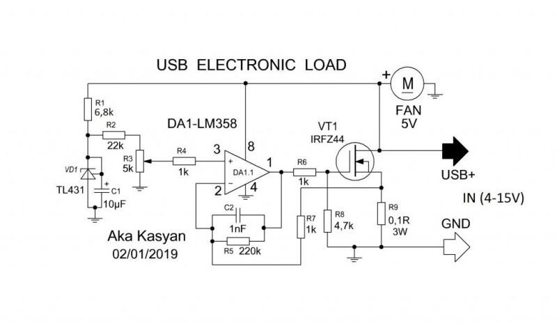 Электронная нагрузка USB своими руками