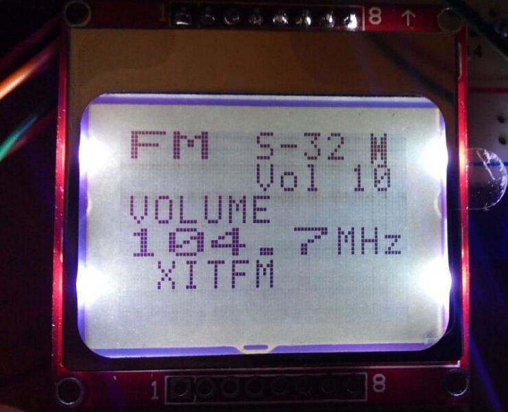 FM радио на модуле RDA5708 и Ардуино