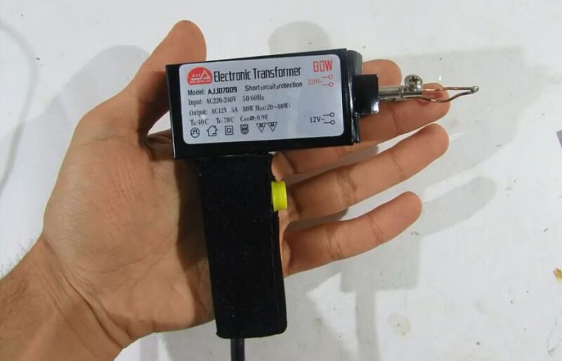 Паяльник с моментальным нагревом из электронного трансформатора