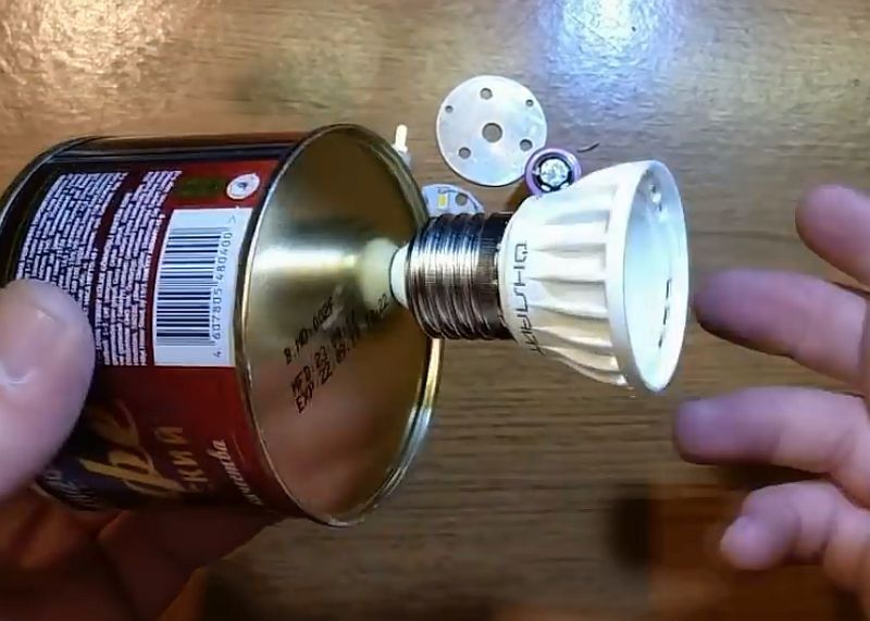 Светодиодная лампочка с аккумулятором своими руками