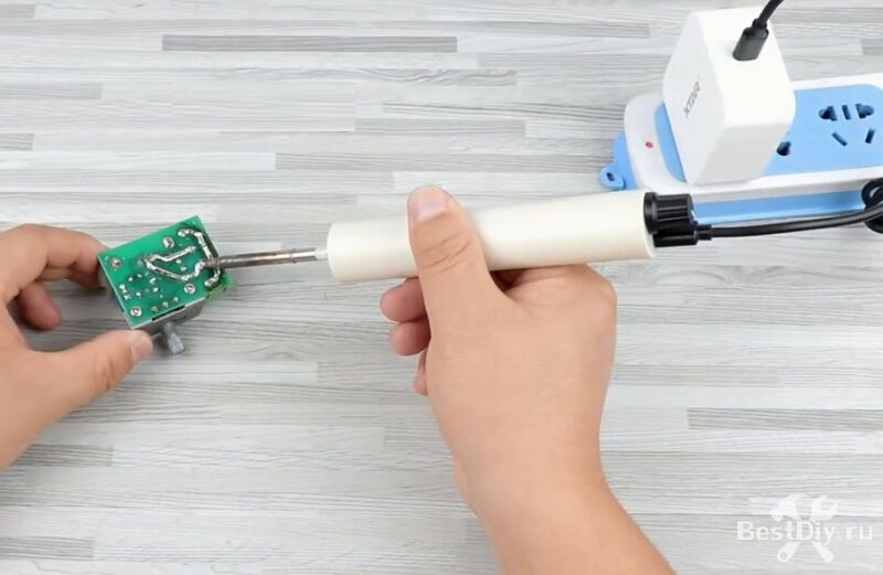 USB паяльник на сменных жалах Т12 своими руками