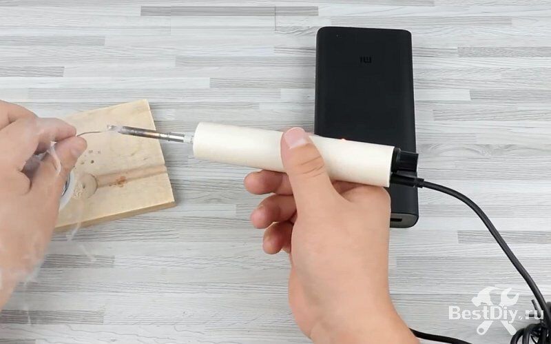 USB паяльник на сменных жалах Т12 своими руками
