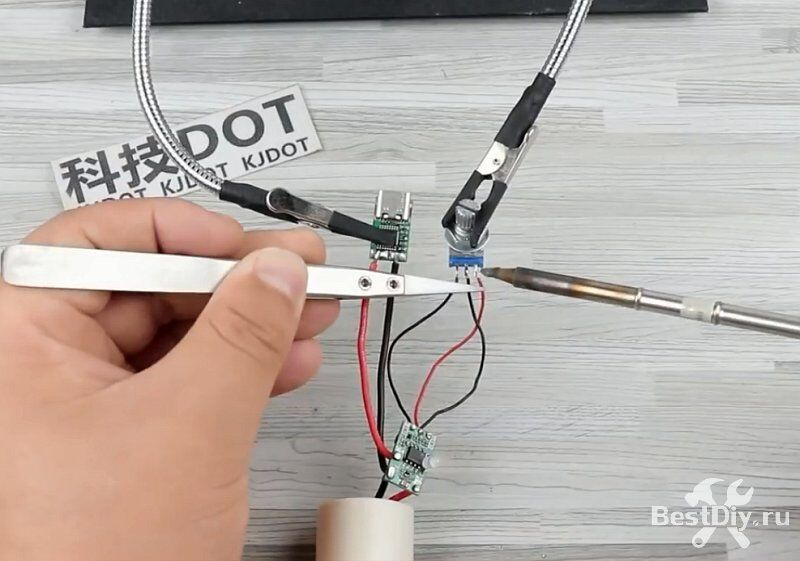 USB паяльник на сменных жалах Т12 своими руками