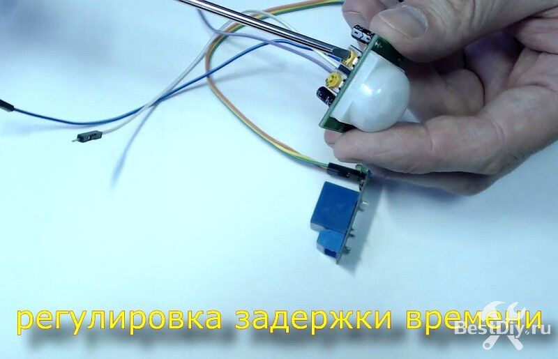 Включение освещения по движению, как подключить датчик движения