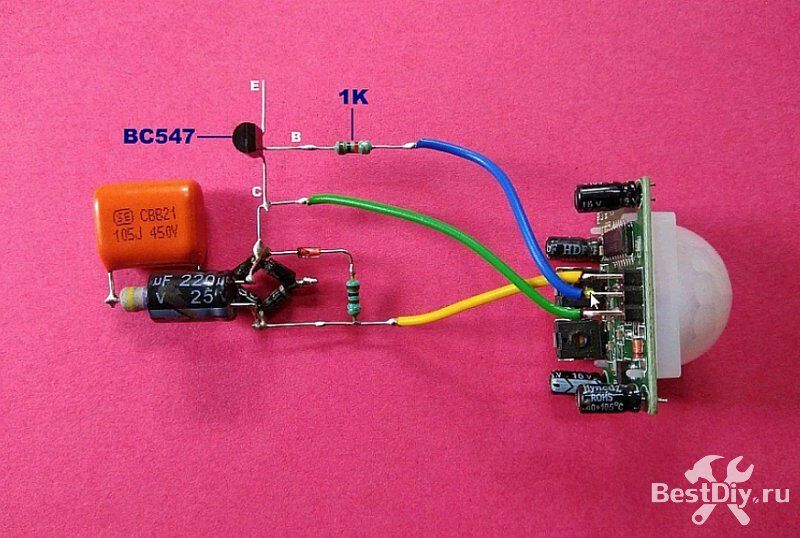 Включение освещения по движению, как подключить датчик движения
