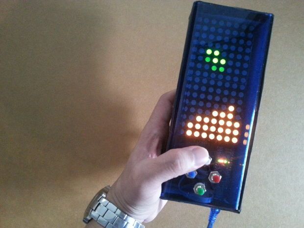 Тетрис на Arduino и двухцветных светодиодных матрицах