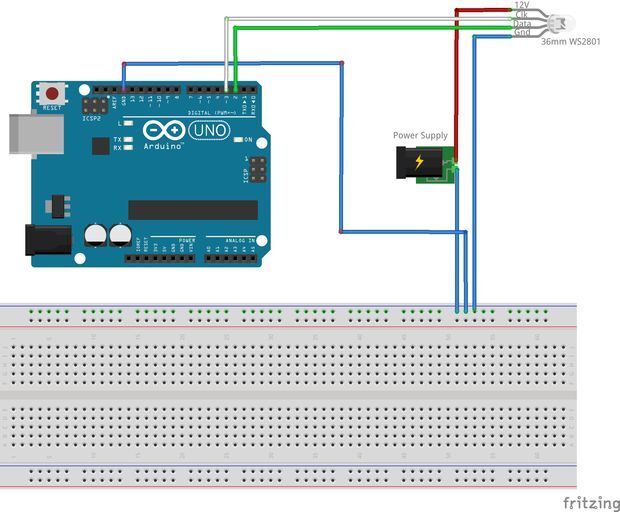 Светодиодный диско-пол на Arduino