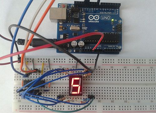 Семисегментный Индикатор Arduino SPI