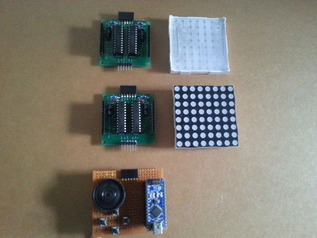 Тетрис на Arduino и двухцветных светодиодных матрицах