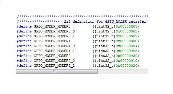 STM32 CORTEX M0 GPIO ports configuration