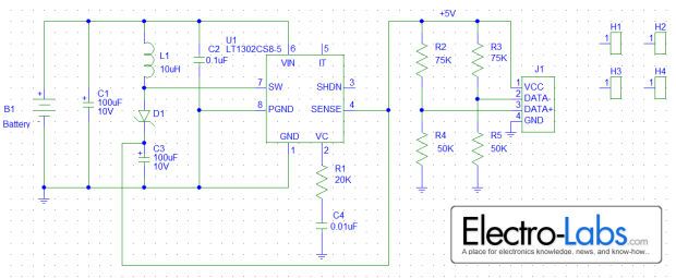 Походное USB Зарядное Устройство на LT1302-5
