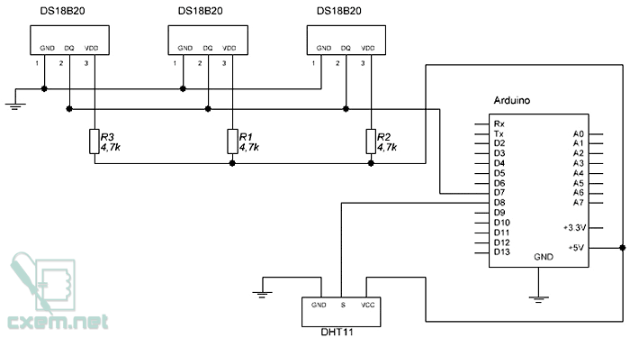Сервер домашней метеостанции на Arduino с виджетом на Android