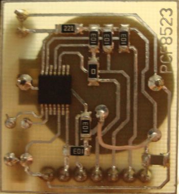 Схема часов на PCF8523 и AVR