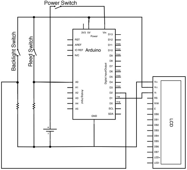 Велосипедный спидометр на Arduino