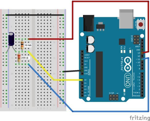 Измерение емкости конденсаторов с помощью Arduino