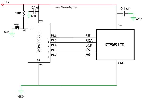 LCD дисплей ST7565