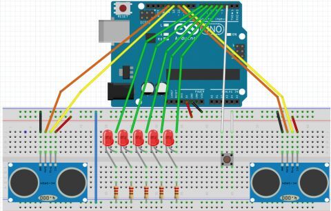 Дальномер Arduino HC-SR04
