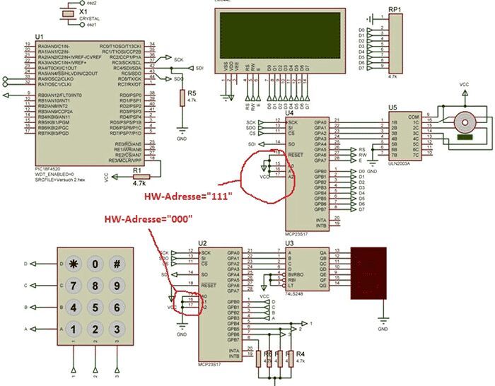 Микроконтроллер PIC18 с SPI интерфейсом