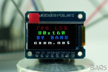 IPS Дисплей 80x160 Точек с Контроллером ST7735