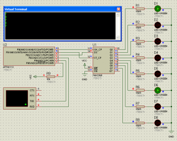 Контроллер 8 нагрузок ATtiny13 с управлением по UART