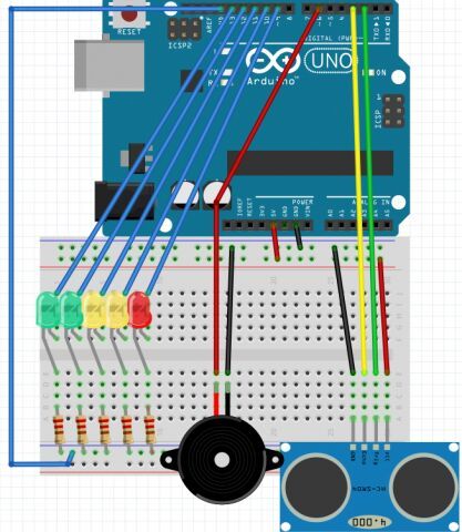 Дальномер Arduino HC-SR04
