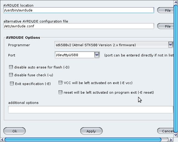 AVR8 Burn-O-Mat интерфейс