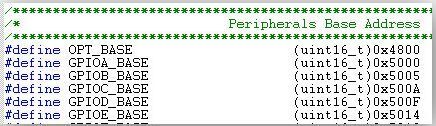 Структура GPIO в AvrStudio 4 для CMSIS