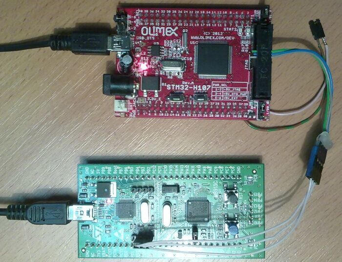 Проект виртуального СОМ порта для отладочной платы STM32H107