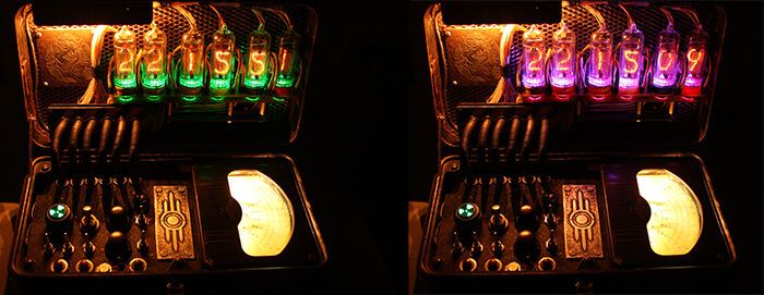 Часы Fallout с Газоразрядными Индикаторами Часы Fallout с Газоразрядными Индикаторами