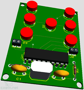 Электронная Игральная Кость на ATtiny2313