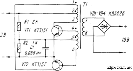 Изображение преобразователя 3V/10V