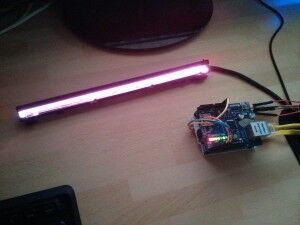 LANp RGB лампа из частей сканера