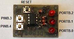 Отладочная Плата Для AVR Микроконтроллера Attiny13 Отладочная Плата Для AVR Микроконтроллера Attiny13