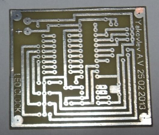LED Часы на ATtiny2313 и DS1307