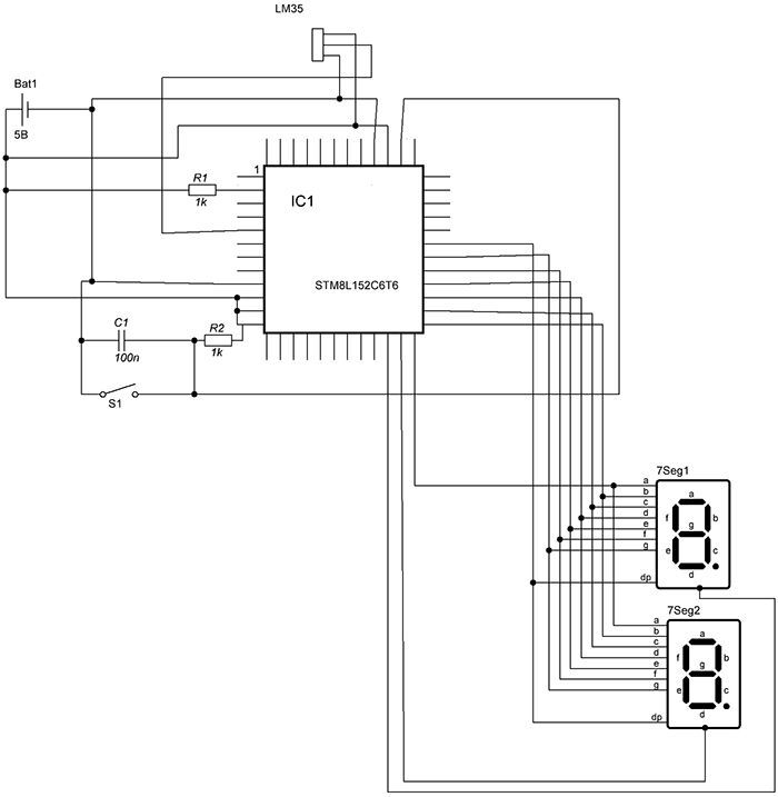 Термометр на STM8L-Discovery Термометр на STM8L-Discovery