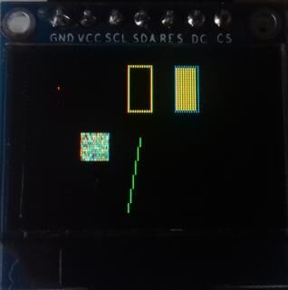 Цветной OLED дисплей 96x64 пикселя