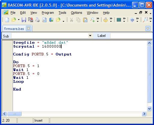 Arduino BASCOM-AVR Programming