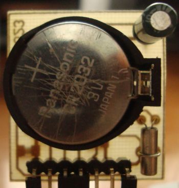 Схема часов на PCF8523 и AVR